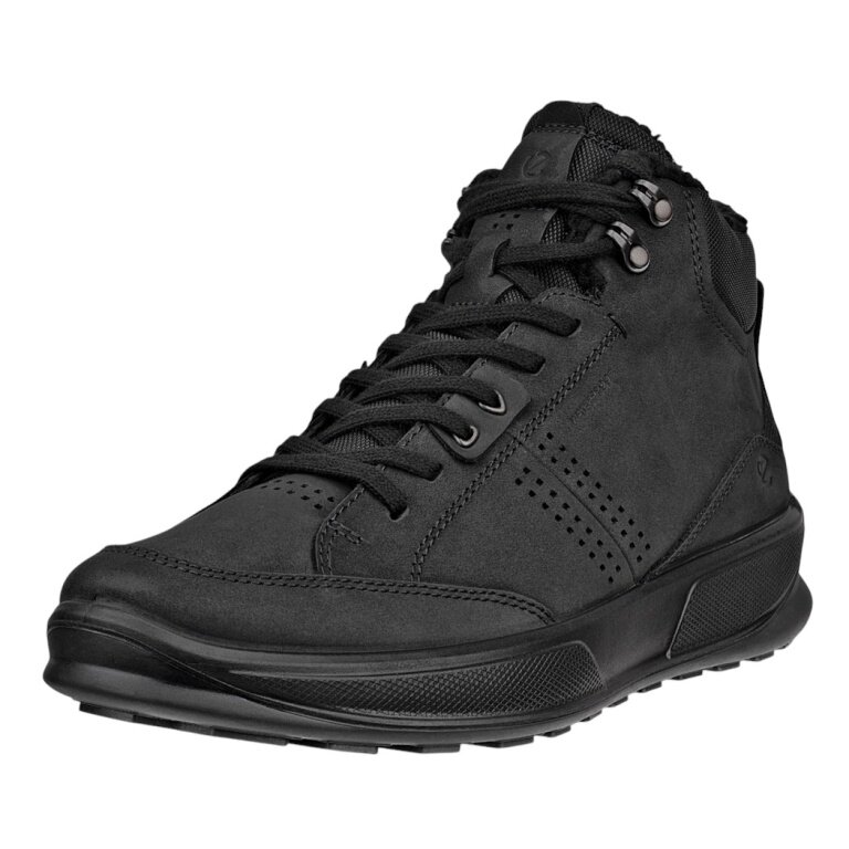 ECCO Everyday Travel Shoes Byway 2.0 Boot Warm WP (Premium Leather, Waterproof) Black Men's