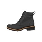 ECCO Elaina Lace Boot (Premium Leather) black ladies' ankle boot
