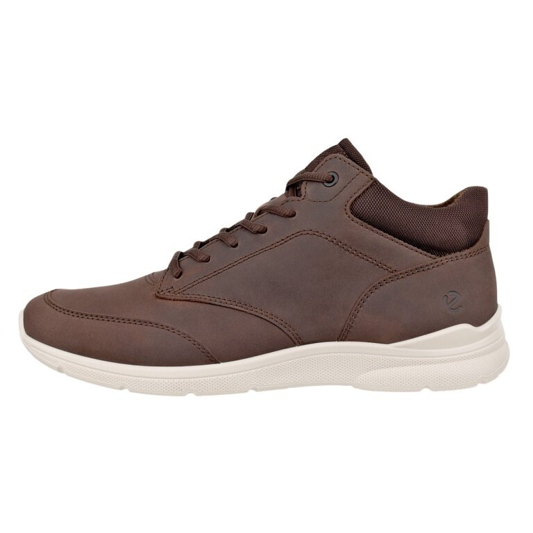 ECCO Everyday Winter Shoes Irving Mid-Cut (with warming lining, premium nubuck leather) brown men's