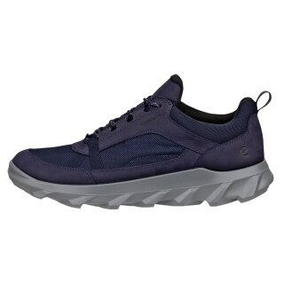 ECCO MX Low WP Walking Shoes (Nubuck Leather, Waterproof) Navy Blue Men's