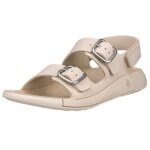 ECCO Cozmo 3 Strap Sandal (Premium Leather) beige ladies