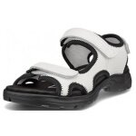 ECCO Hike 3 Strap Sandal (Leather) white Ladies