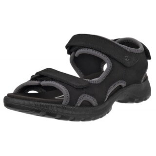 ECCO Hike 3 Strap Sandal (Leather) black ladies