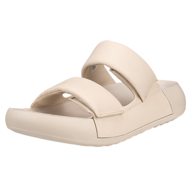 ECCO Cozmo Pf Cross Sling Sandal (Full Grain Leather) beige Ladies
