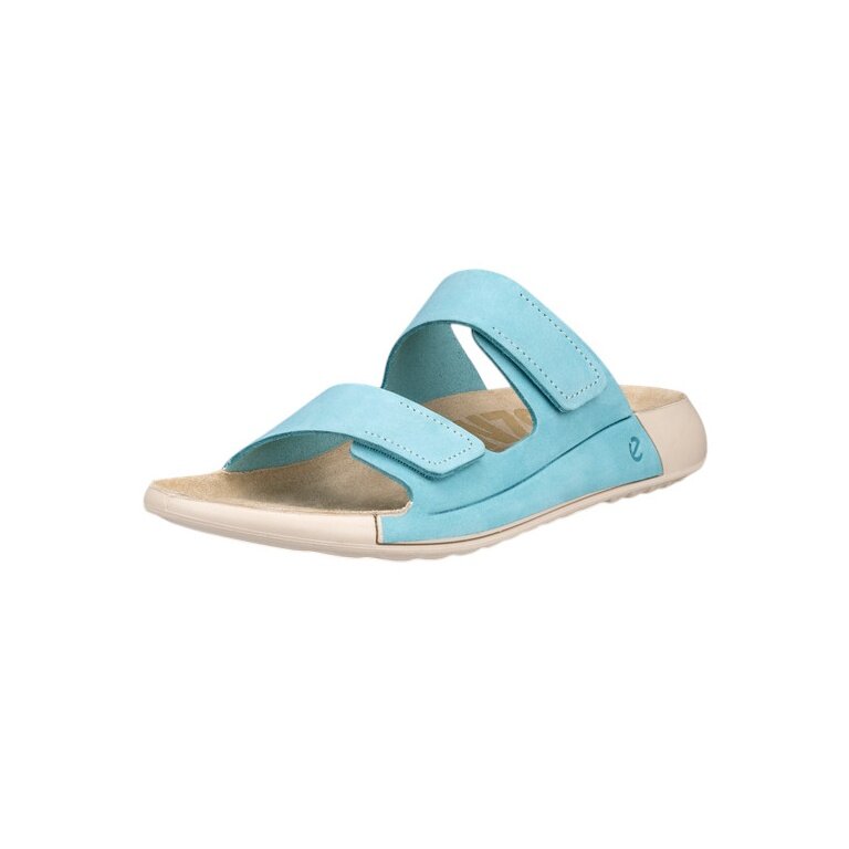 ECCO Cozmo Flat Sandal blue ladies