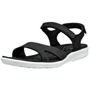 ECCO Sandal Cruise II 3 Strap (Nubuck leather) black ladies