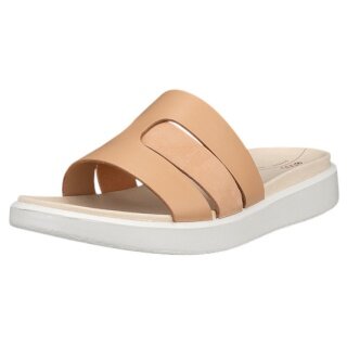 ECCO Flowt Slide Sandal (Premium Leather) beige ladies