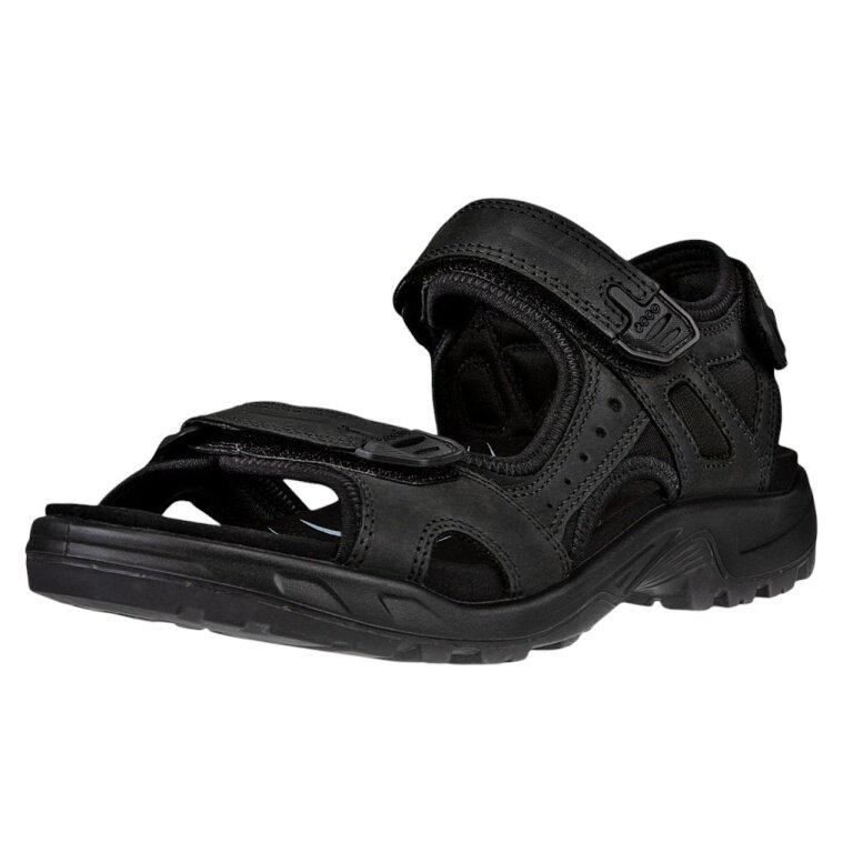 ECCO Offroad Yucatan Plus Sandal (soft nubuck leather) black men's