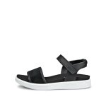 ECCO Soft Sandal (Full Grain Leather) black ladies