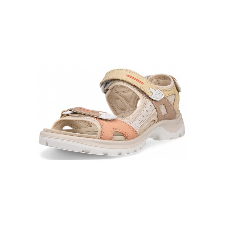 ECCO Yucatan Leather Sandal Beige Ladies