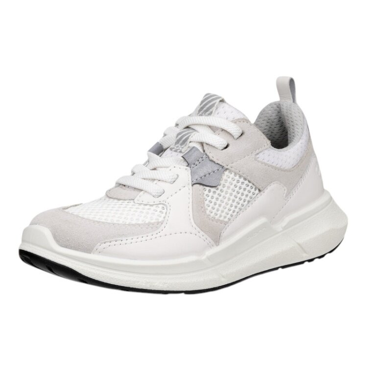 ECCO Biom 2.2 Lea Tex Sneakers (Premium Leather) white children