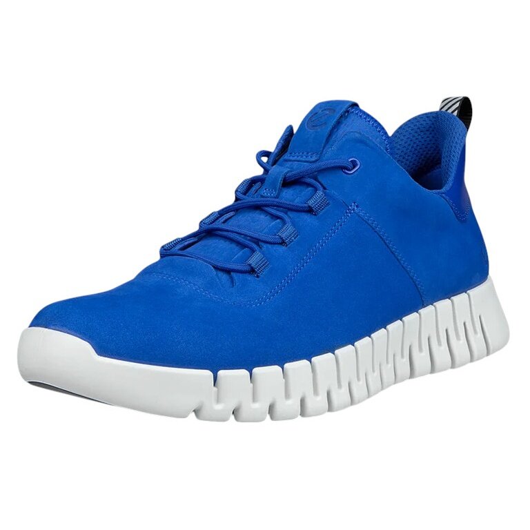 ECCO Sneaker Gruuv Lea (made of nubuck leather) blue men's