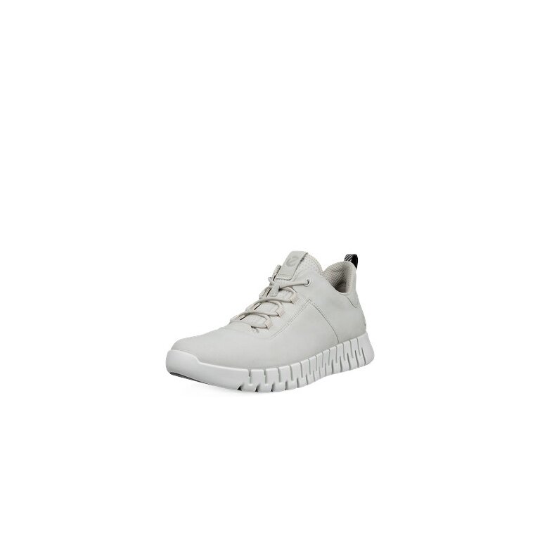 ECCO Sneaker Gruuv Lea (made from nubuck leather) light grey men