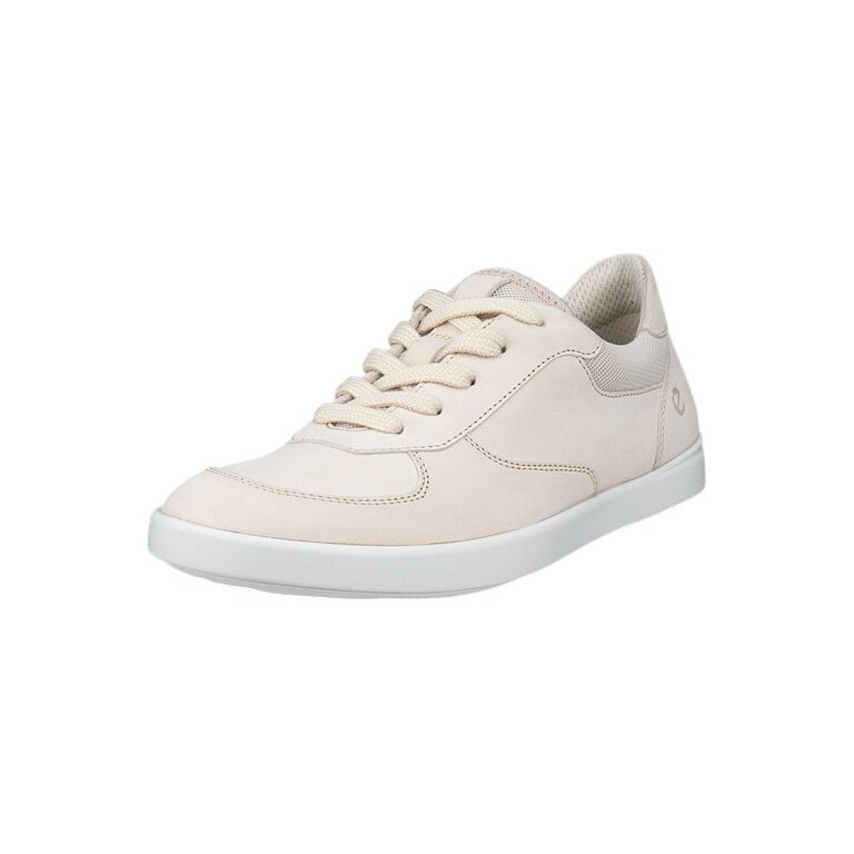 ECCO Leisure Oxford Sneakers (Premium Leather) limestone Ladies
