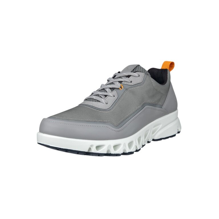ECCO Multi-Vent GTX Leather Sneakers (Full-grain leather, waterproof) grey men's