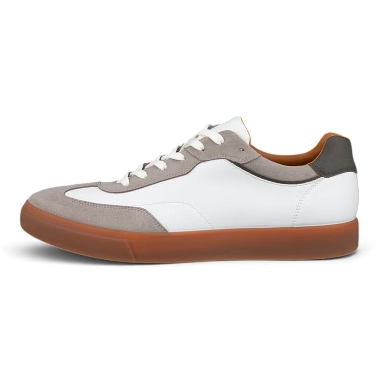ECCO Soft 10 Sneakers (Premium Leather) 2026 white/dark beige men's
