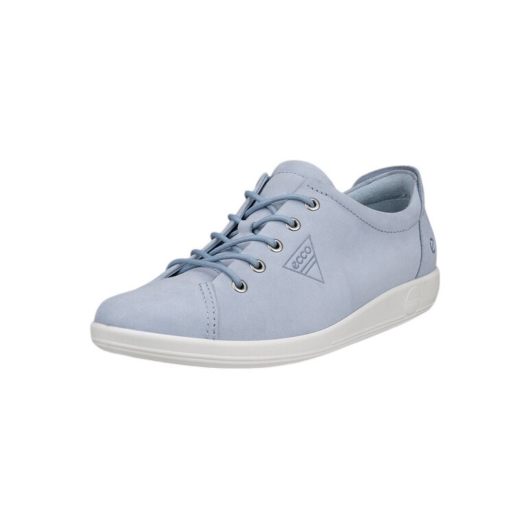ECCO Sneaker Soft 2.0 Tie (light and flexible sole) dusty blue ladies