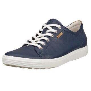 ECCO Soft 7 Sneakers (Nubuck Leather) navy blue ladies