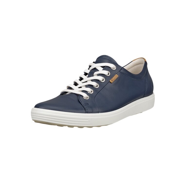 ECCO Soft 7 Sneakers (Nubuck Leather) navy blue ladies