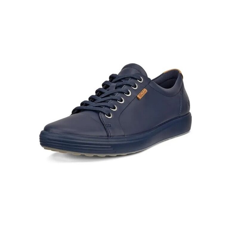 ECCO Soft 7 Sneakers (Full-grain leather) navy blue ladies