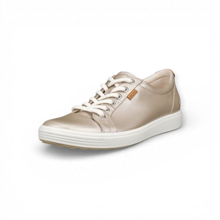 ECCO Soft 7 Sneakers (Full-grain leather) gold ladies