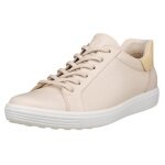 ECCO Soft 7 Easy Slip Low Sneakers (Premium Leather) limestone Ladies