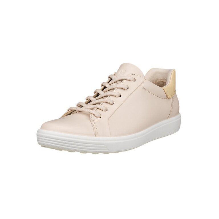 ECCO Soft 7 Easy Slip Low Sneakers (Premium Leather) limestone Ladies