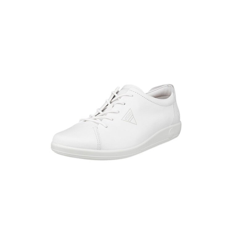 ECCO Soft 2.0 Anniversary Sneakers (ECCO Leather) white ladies