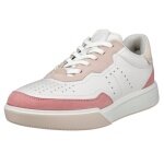 ECCO Street Court Lea Sneakers (Premium Leather) white/pink ladies