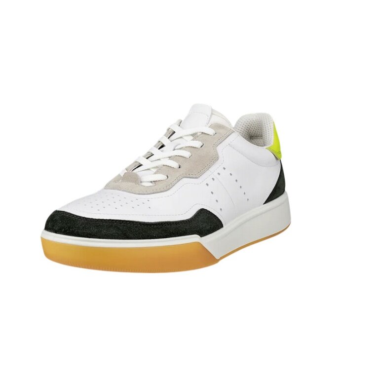 ECCO Sneaker Street Court Lea (Premium Leather) white/multicoloured men's