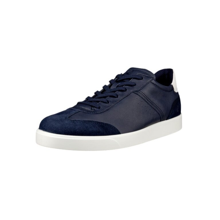 ECCO Sneaker Street Lite Low (Leather) navy blue Men's