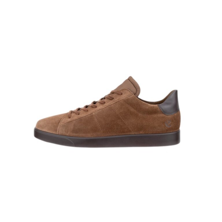 ECCO Sneaker Street Lite (Premium leather and suede) cognac brown men's