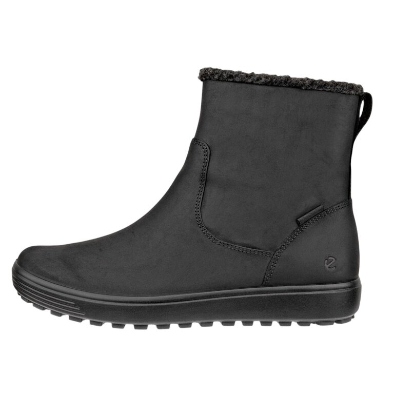 ECCO Soft 7 Tred Warm Winter Boots (Nubuck Leather) black ladies