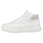ECCO Everyday Travel Shoes Street Court High-Top (Premium Leather) white Ladies