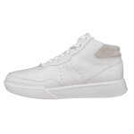 ECCO Everyday Travel Shoes Street Court High-Top (Premium Leather) white Men's