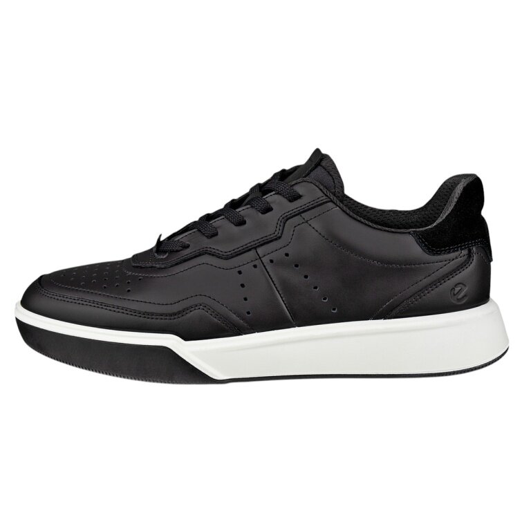 ECCO Sneaker Street Court Lea (Premium Leather) black ladies