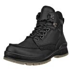ECCO Everyday Travel Shoes Track 25 Mid GTX (Nubuck Leather, Waterproof) Black Men's