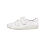 ECCO Velcro Soft 2.0 Sneakers (Premium Full-Grain Leather) white Ladies