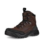 ECCO Offroad Mid Hiking Shoes (Nubuck Leather, Waterproof) Mocha Brown/Black Men's