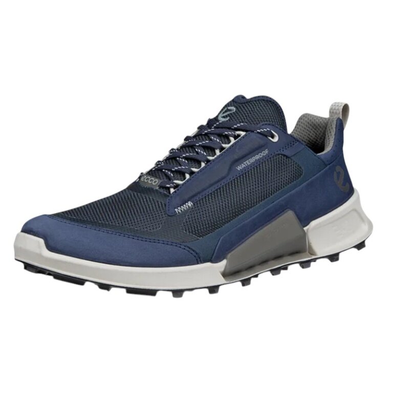 ECCO Biom 2.1 X Mountain Low Walking Shoes (waterproof, nubuck leather) blue men's