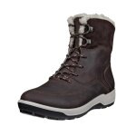 ECCO Winter Boots Trace Lite WP Mid Boot (Nubuck Leather, Waterproof, Warm) Dark Brown Ladies