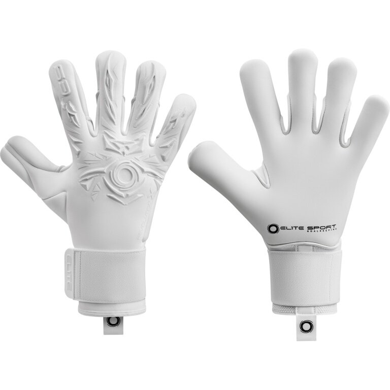 Elite Sport Goalkeeper Gloves Neo Revolution X - 4mm Ultra GTech Pro Latex for exceptional grip - white