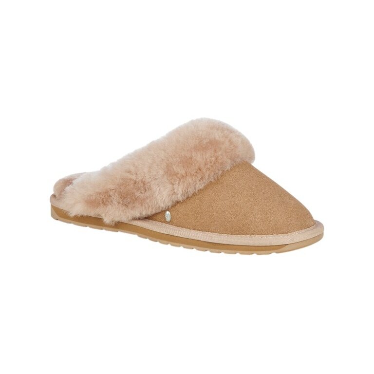 EMU Australia slippers Jolie (wildleder, sheepskin) camel brown ladies
