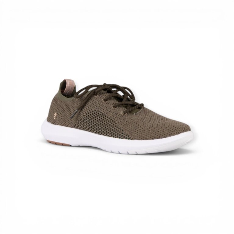 EMU Australia Springbrook Sneakers (Merino Wool/Mesh) Olive Green Ladies