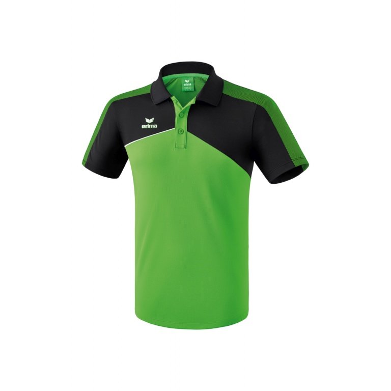 Erima Sport Polo Premium One 2.0 green/black/white Boys