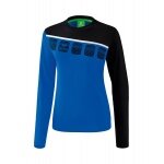 Erima Sport Long-sleeved Shirt 5C (100% Polyester) royal blue/black Women