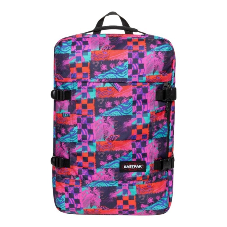 Eastpak Travel Backpack Travelpack Retro Surf Funk (42 Litres, with Laptop Compartment) colourful