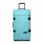 Eastpak Travel Bag Tranverz M Waterfall Blue (78 Litres) with Wheels Light Blue