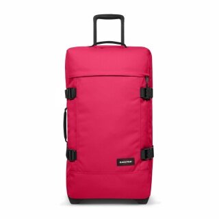 Eastpak Travel Holdall Tranverz M Saffron Red (78 Litres) with Wheels Magenta