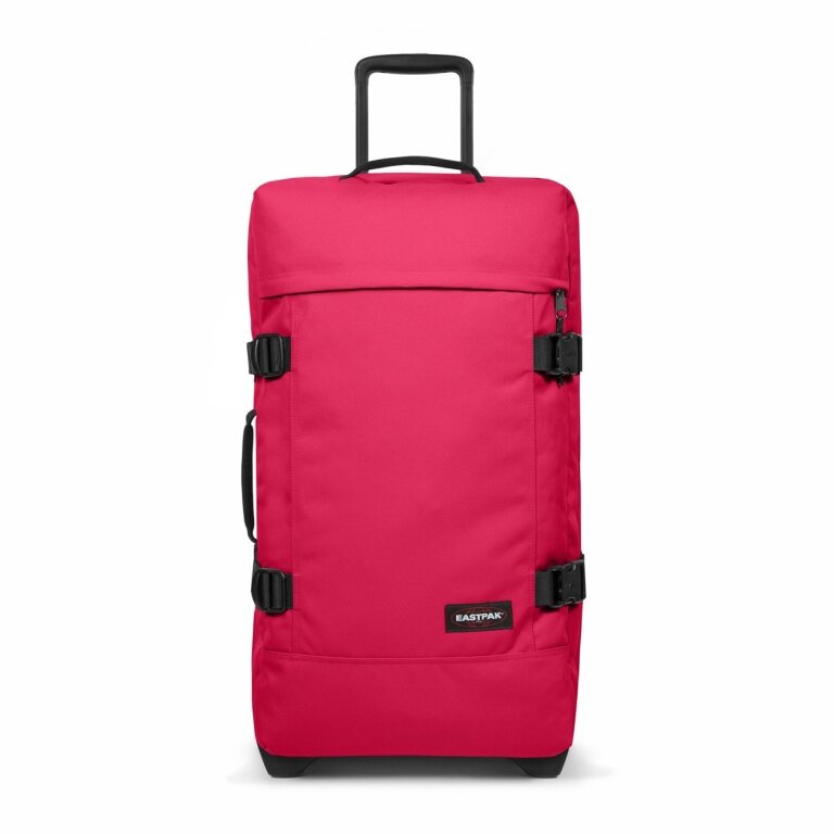 Eastpak Travel Holdall Tranverz M Saffron Red (78 Litres) with Wheels Magenta
